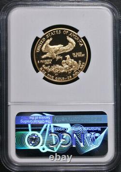 1992-p Gold American Eagle 25 $ Ngc Pf70 Ultra Cameo Brown Label Stock