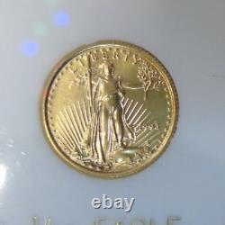 1993 $5 American Eagle 1/10.1 Oz Gold Coin Case