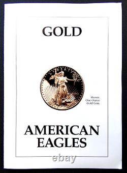 1993 American Eagle Gold Proof 4 Pièce En Boîte Avec Coa