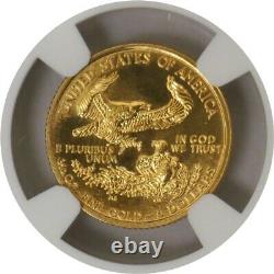 1994 $5 1/10 Oz Gold American Eagle Ngc Ms70 Gem Pièce Non Circulée