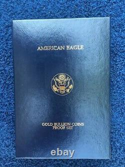 1994 Gold American Eagle 4-coin Proof Set (avec Boîte Et Coa)