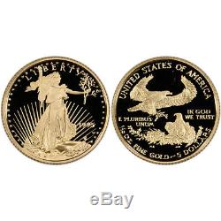 1995-w American Eagle 10e Anniversaire D'or Et D'argent Set Proof