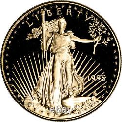 1995-w American Gold Eagle Proof 1 Oz $50 Pièce En Capsule