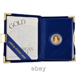 1997-w American Gold Eagle Proof (1/10 Oz) 5 $ En Ogp