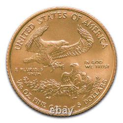 1998 $5 Tenth Ounce Gold American Eagle Coin 1/10 Oz Bu