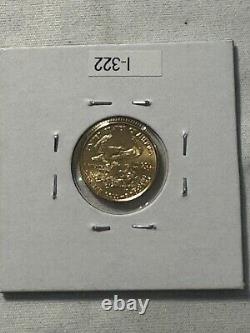 1999 $5 US Aigle d'or américain 1/10 oz pièce en or pur