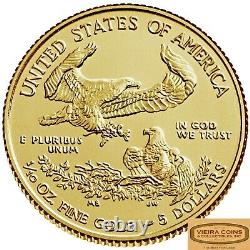 1999 Aigle D'or Américain 1/10 Oz 5 $ #b1/10c