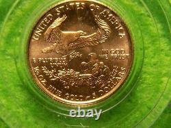 1999 Us $5 American Eagle 1/10 Oz. Pièce De Bullion D'or (a)