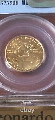 1999 W 10 $ American Gold Eagle Pcgs Ms-69 Wtc Recovery Infinised Proof Dies