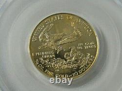 1999-w $10 1/4oz Gold American Eagle Pcgs Ms68 Mint Error Struck With Proof Die