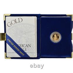 1999-w American Gold Eagle Proof (1/10 Oz) 5 $ En Ogp