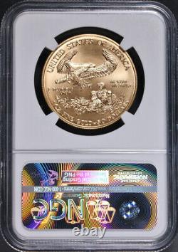 2001 Aigle Américain en Or $50 NGC MS70 Label Marron STOCK