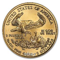 2002 1/10 Oz Gold American Eagle Bu Sku #4908