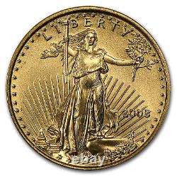 2003 1/10 Oz Gold American Eagle Bu Sku #4704