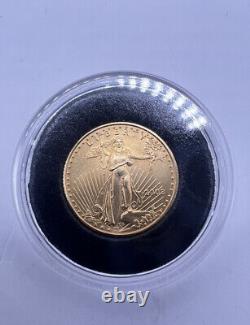 2003 1/10 oz Gold American Eagle BU Expédition rapide avec capsule