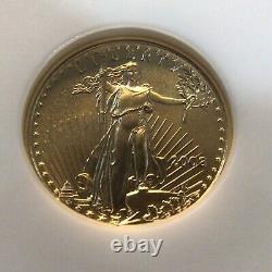 2003 Gold American Eagle 1/10 Oz 5 $ Ngc Ms69 Avant-projet