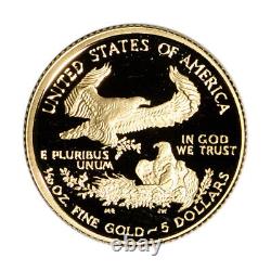2003-w American Gold Eagle Proof (1/10 Oz) 5 $ En Ogp