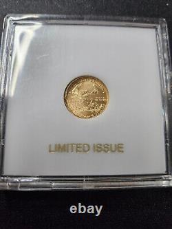 2004 $5 1/10 oz American Eagle Gold Coin BU UNC avec étui