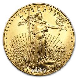 2005 1 Oz Gold American Eagle Bu Sku #4238
