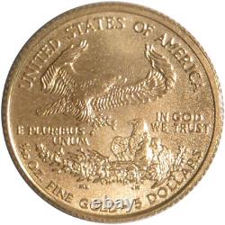 2005 $5 Aigle d'or américain 1/10 oz non circulé