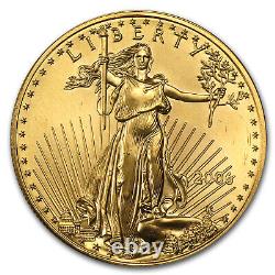 2006 1 oz Gold American Eagle BU SKU #11962 translated in French is:
2006 American Eagle d'or d'une once État brillant non circulé SKU #11962.