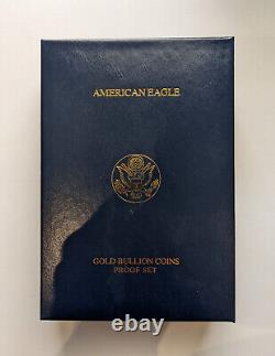 2006 Gold American Eagle Proof Set Boîte Par La Monnaie Américaine Avec Certificat Sans Pièces