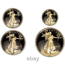 2007 American Gold Eagle Proof Four-coin Set
