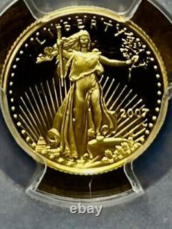 2007 W $ 5 Proof Gold Eagle Pr70d Mercanti Pop 12 Gaudens Design 22k Article # Elle