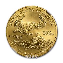 2008-W 1/2 oz American Gold Eagle bruni MS-69 NGC
