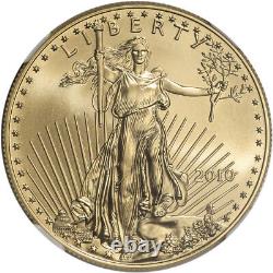 2010 American Gold Eagle 1 Oz 50 $ Ngc Ms70 Premières Publications