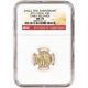 2011 American Gold Eagle 1/10 Oz 5 $ Ngc Ms70 Lancements Anticipés Étiquette Anniversaire