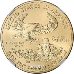 2013 American Gold Eagle 1/2 Oz 25 $ Ngc Ms70 Early Releases
