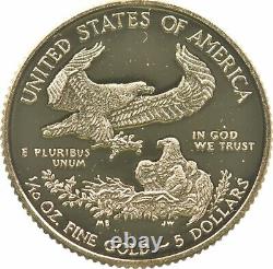 2014-W 5 $ Aigle en or américain 1/10 once d'or Preuve 7926