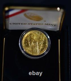 2015-w High Relief Liberty Eagle Gold Coin 100 $ Us. 9999 Or Fin Dans La Boîte W Coa