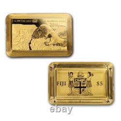 2016 Fiji American Eagle Anniversary Set Gold 5x1 Gram Gold Bars 5 $ Appel D'offres Légal