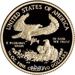 2016 W American Gold Eagle Proof 1/4 Oz 10 $ En Ogp