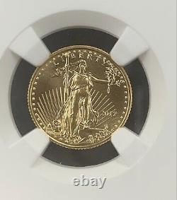2017 1/10 Oz Gold Eagle Ngc Ms70 Sortie Anticipée 5 $