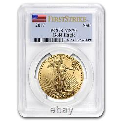 2017 1 Oz Gold American Eagle Ms-70 Pcgs (first Strike) Ugs #102964