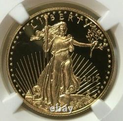 2017 W American Gold Eagle Proof 1/2 Oz 25 $ Ngc Pf70 Ucam Moy Signé Ultra Cameo