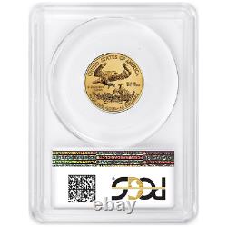2018 $10 American Gold Eagle 1/4 Oz Pcgs Ms70 First Strike Made In USA Label
