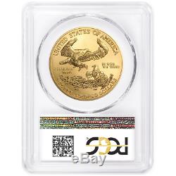 2018 50 $ Américain Gold Eagle 1 Oz Pcgs Ms70 First Strike Made In USA Étiquette