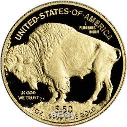 2018-w American Gold Buffalo Proof 1 Oz 50 $ Ngc Pf70 Début De Presse Étiquette Bison