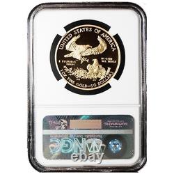 2019-w Proof $50 American Gold Eagle 1 Oz Ngc Pf70uc Brown Label