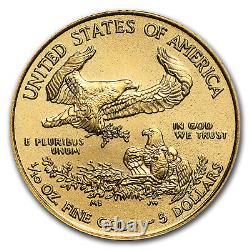 2020 1/10 Oz Gold American Eagle Bu Sku#196123