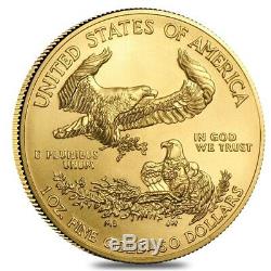2020 1 Oz D'or American Eagle 50 $ Coin Bu
