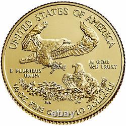 2020 10 $ Américain Gold Eagle 1/4 Oz Brillant Uncirculated