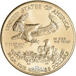 2020 Américaine Gold Eagle 1/2 Oz 25 $ Pièce Bu En U. S. Mint Boîte-cadeau