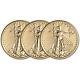 2020 Américaine Gold Eagle 1/4 Oz 10 $ Bu Trois 3 Coins