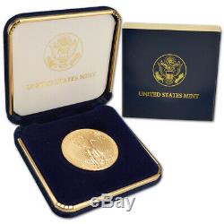 2020 Américaine Gold Eagle 1 Oz 50 $ Pièce Bu En U. S. Mint Boîte-cadeau