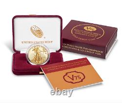 2020 Fin De La Seconde Guerre Mondiale 75e Anniversaire American Eagle Gold Proof Coin 20xe